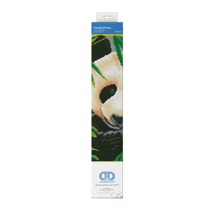 DIAMOND DOTZ Schmuckstein-Bild Panda Prince 30 x 40 cm bunt