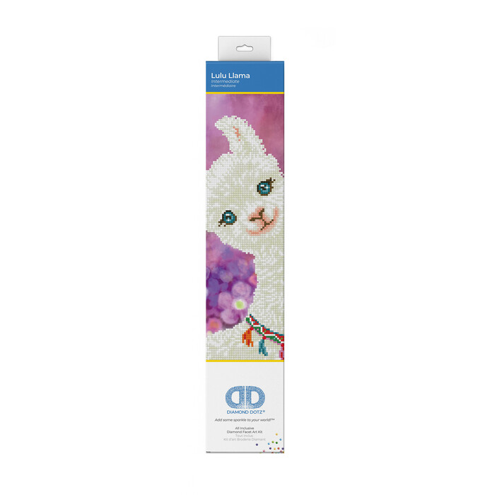 DIAMOND DOTZ Schmuckstein-Bild Lulu Llama 42 x 32 cm bunt