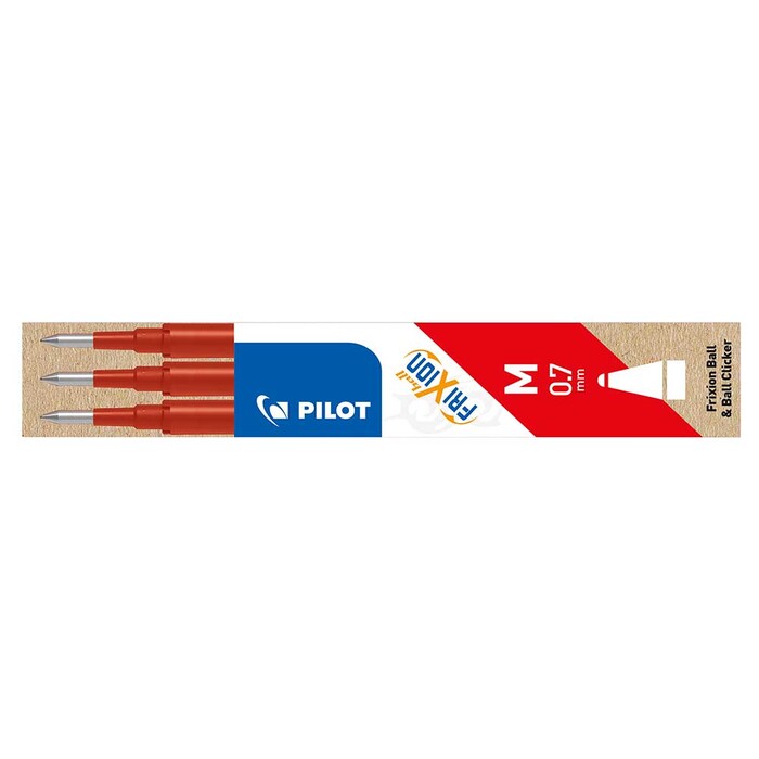 PILOT Ersatzminen FriXion Ball oder Clicker 07 im 3er Etui rot