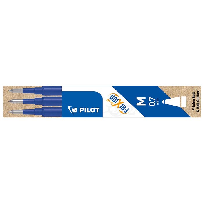 PILOT Ersatzminen FriXion Ball oder Clicker 07 im 3er Etui blau
