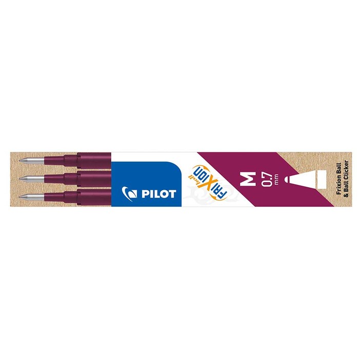 Pilot Pen 2261022F Mine Frixion Ball/Clicker 0.7 Dunkelrot - 3Er Set - Image 5