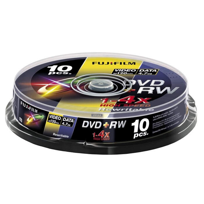 FUJI DVD+RW 4.7GB 120 Min 10 Stück