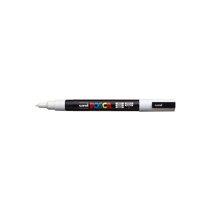 Faber-Castell Pigmentmarker - Uni-Ball Posca PC-3M, weiß
