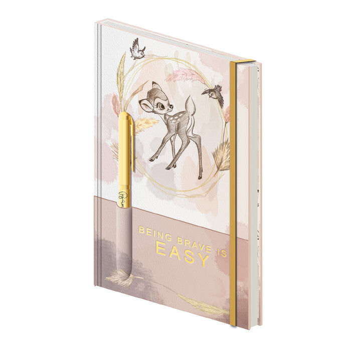 Notizbuch-Set Disney's Bambi Being Brave is Easy 2-teilig rosé/gold