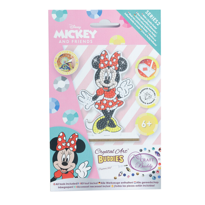 CRYSTAL ART Buddies Minnie Maus bunt
