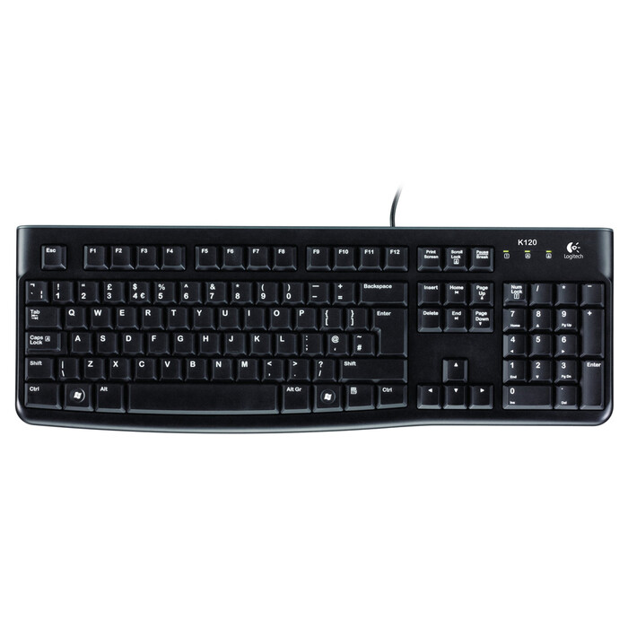 Logitech Tastatur K120 business schwarz