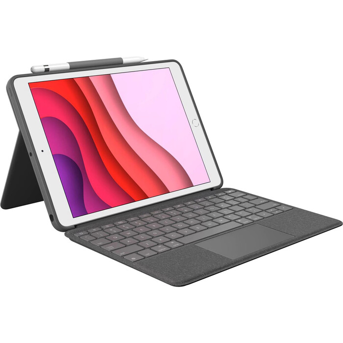 Logitech Tastatur combo touch grau