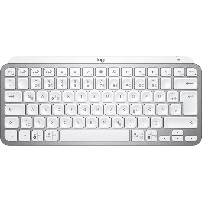 Logitech Tastatur MX keys mini central hellgrau