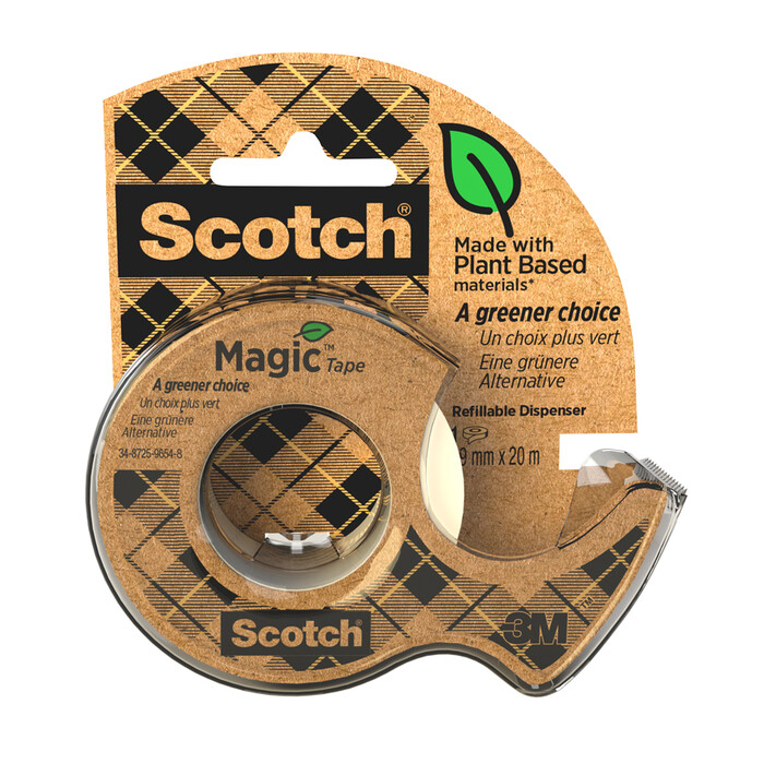 SCOTCH Abroller A greener choice inkl. Klebeband Magic 19 mm x 20 m transparent