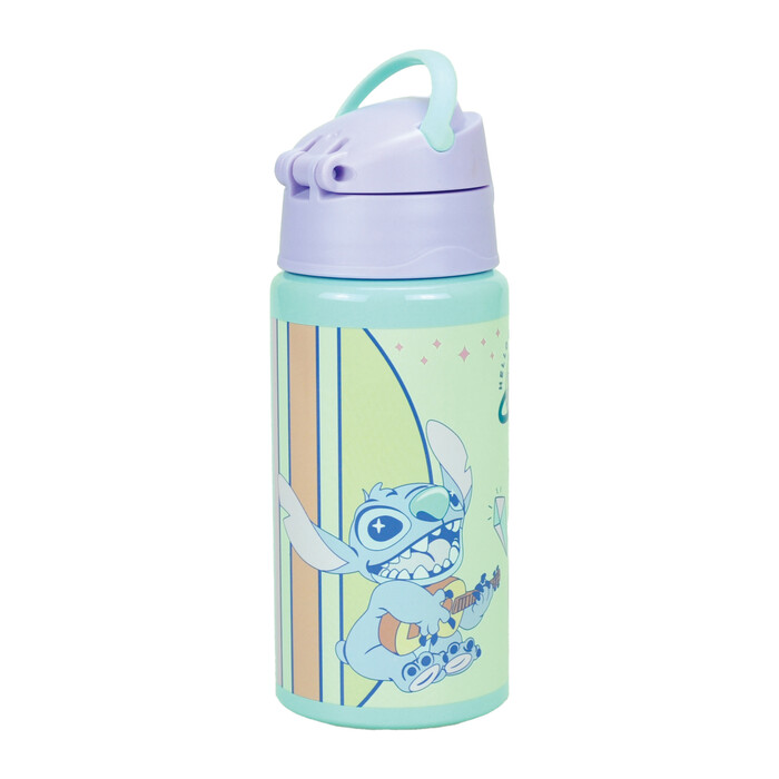 Trinkflasche Stitch mit Fliphalm 500 ml bunt