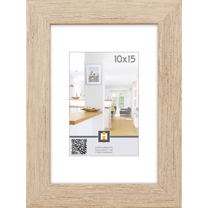 INTERTRADING Bilderrahmen Livorno 10 x 15 cm grau