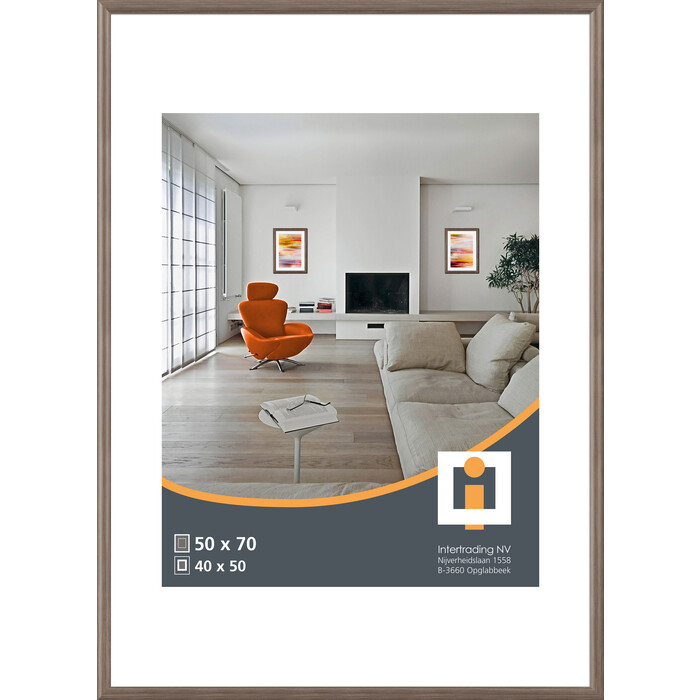 INTERTRADING Bilderrahmen Nizza 50 x 70 cm eiche