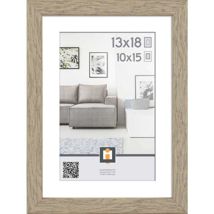 INTERTRADING Bilderrahmen Madrid Vintage 13 x 18 cm braun