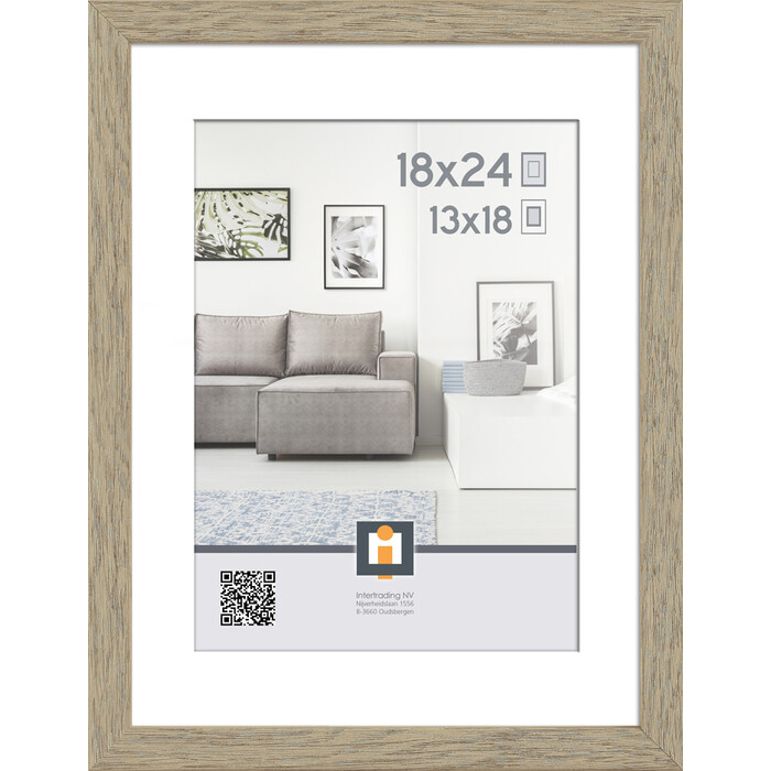 INTERTRADING Bilderrahmen Madrid Vintage 18 x 24 cm braun