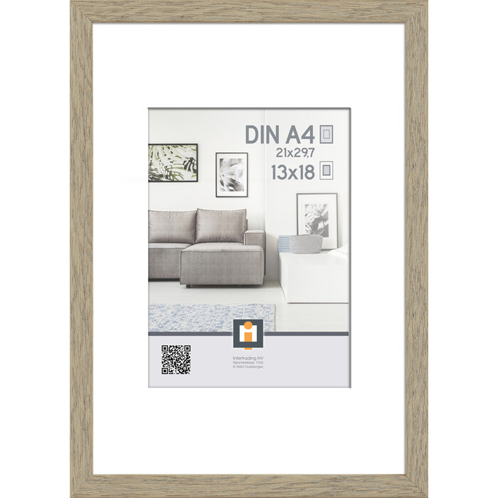 INTERTRADING Bilderrahmen Madrid Vintage 21 x 29,7 cm braun