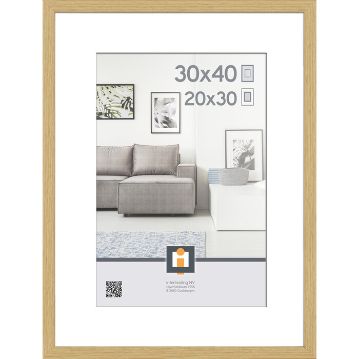 INTERTRADING Bilderrahmen Madrid Natur 30 x 40 cm natur
