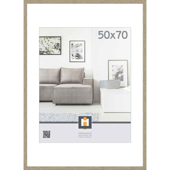 INTERTRADING Bilderrahmen Madrid Vintage 50 x 70 cm braun