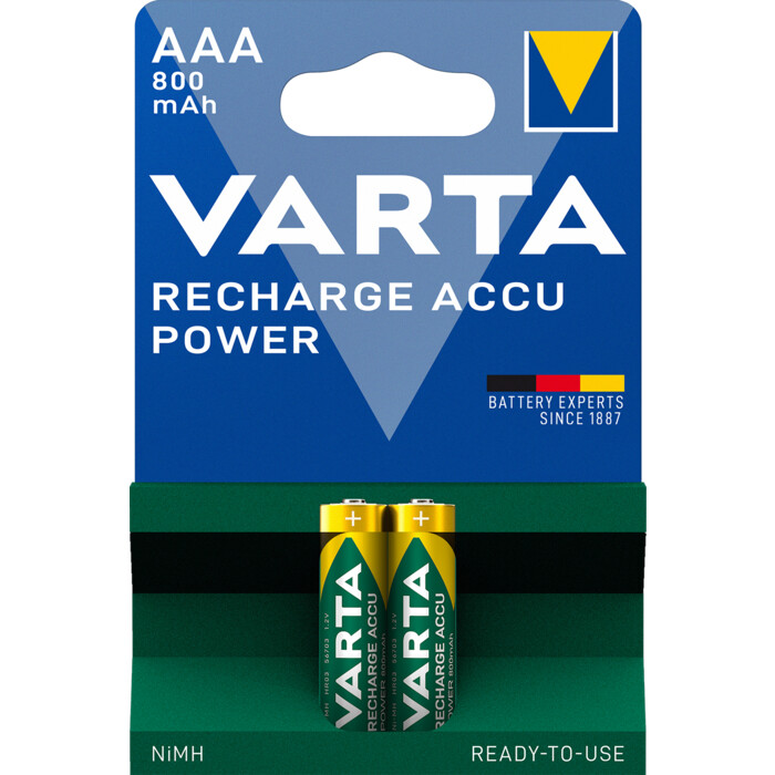 VARTA Micro AAA Batterie Power Akku 2 Stück