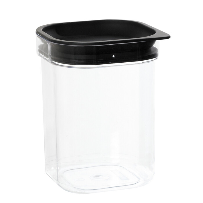 Vorratsdose Hamburg 1,6 Liter schwarz/transparent