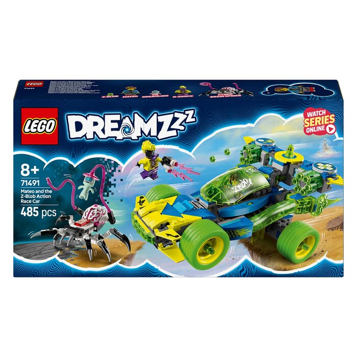 LEGO® Dreamzzz Mateo mit dem Z-Blob Action-Rennwagen 485 Teile 71491