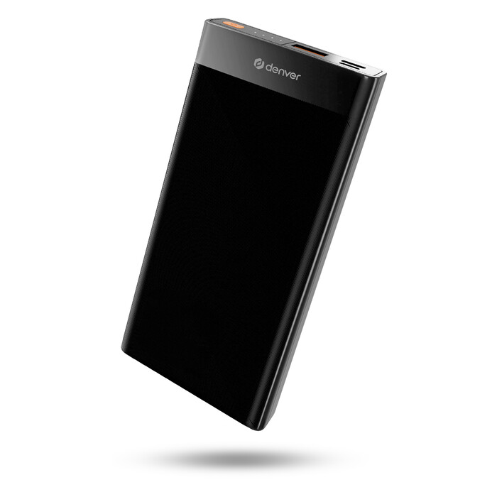 DENVER Powerbank 10.000 mAh mit 22,5W Schnellladung schwarz