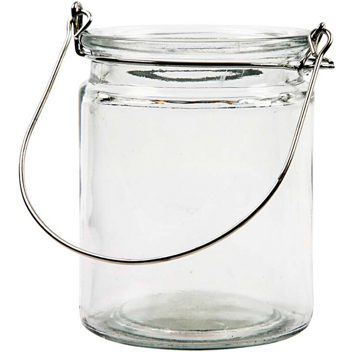 Glaslaterne zum Selbstgestalten 7,6 x 10 cm transparent