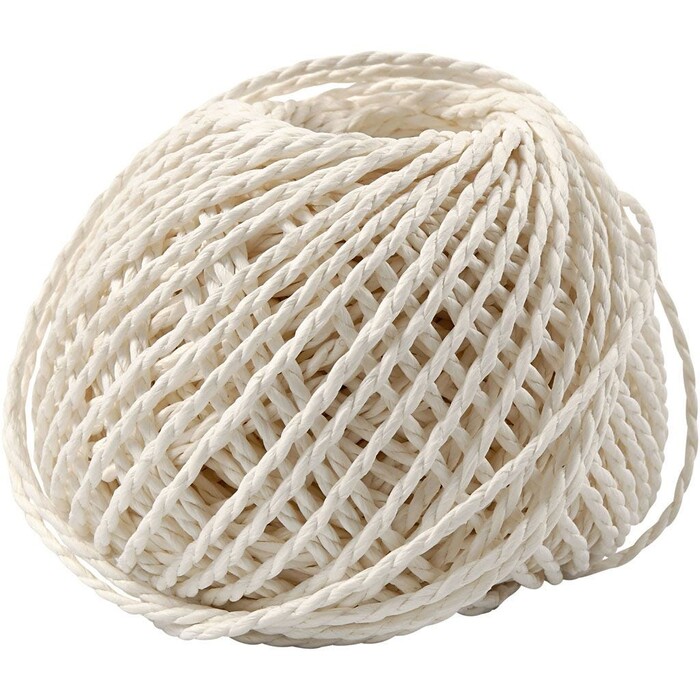 Papiergarn 40m 150g weiß