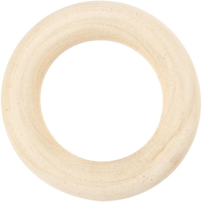 Holzringe Ø 35 mm 8 Stück braun
