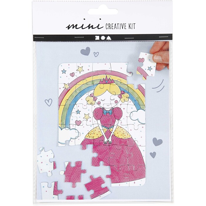 Mini-Kreativset Prinzessin Puzzle aus Karton
