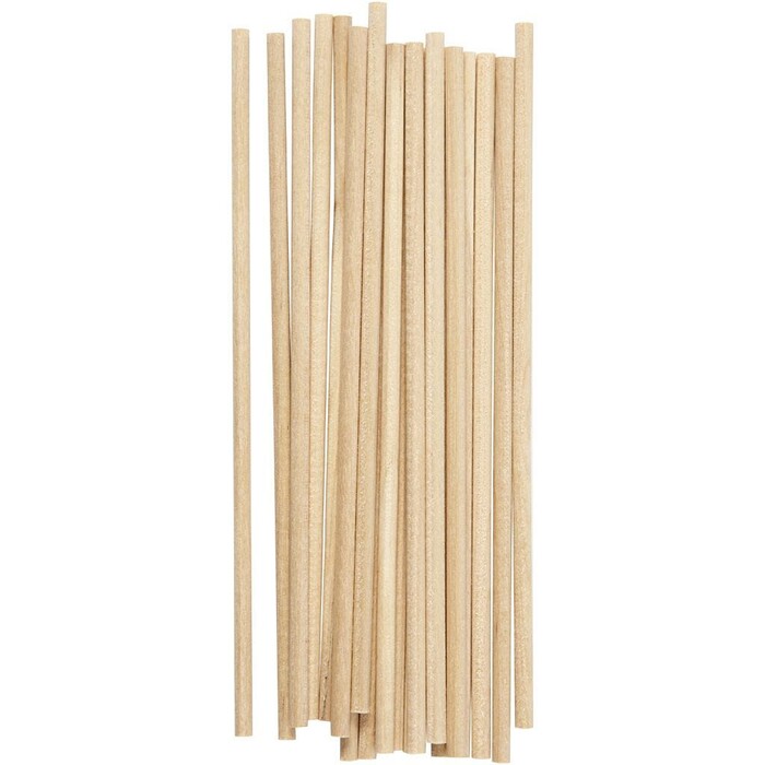 Holzstäbe 15 cm 20 Stück natur