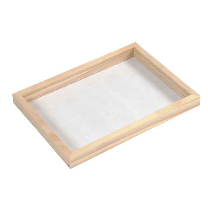 Papierschöpf-Rahmen aus Kiefernholz 23 x 17 x 2 cm natur
