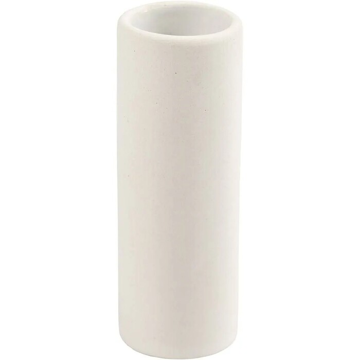 Vase aus Terracotta 11 cm weiß