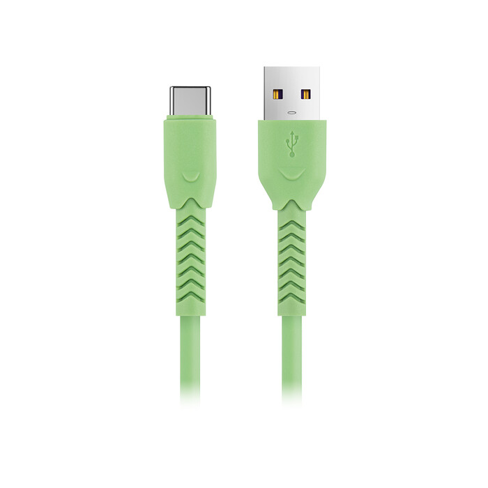 MAXLIFE USB/USB-C Kabel 1m grün
