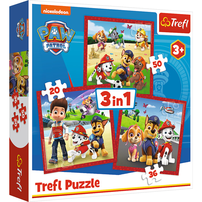 TREFL 3in1 Puzzle Paw Patrol