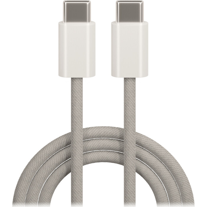MAXLIFE USB-C/USB-C Nylon Kabel 1m grau