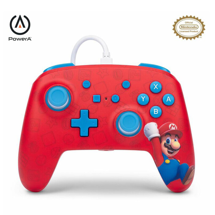 POWERA Controller für Nintendo Switch Woo-hoo! Mario kabelgebunden bunt