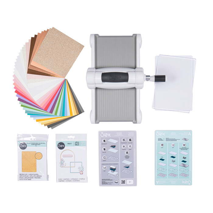 SIZZIX Big Shot Stanz- und Prägemaschine Starterkit inkl. Zubehör