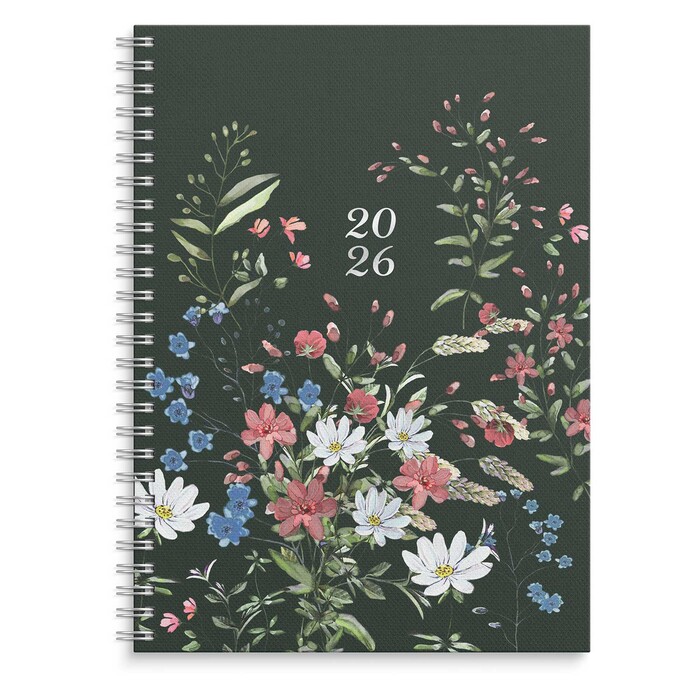 Life Planner Blumen A5 2025/2026 bunt