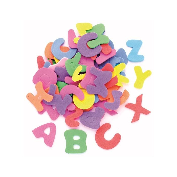 Moosgummi Stanzteile – Buchstaben, 150 Stück