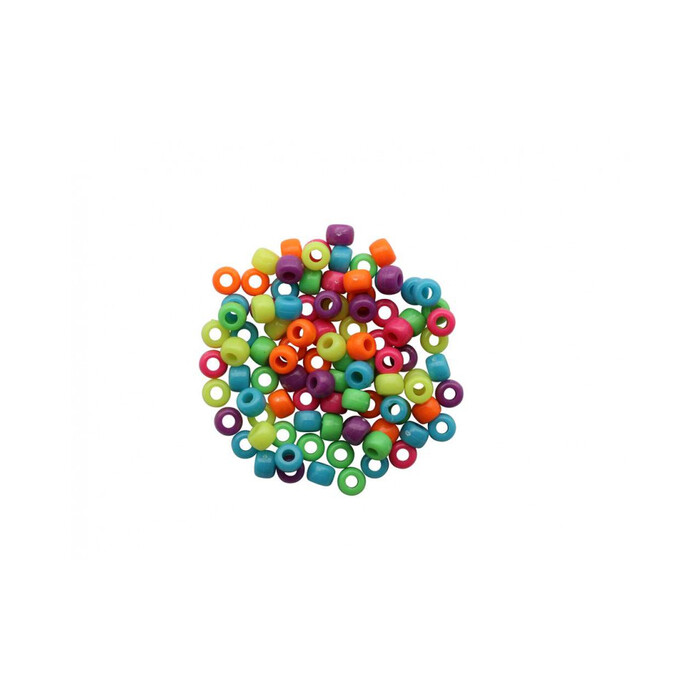 Schmuck-Perlen 6 x 9 mm 25 g Neon