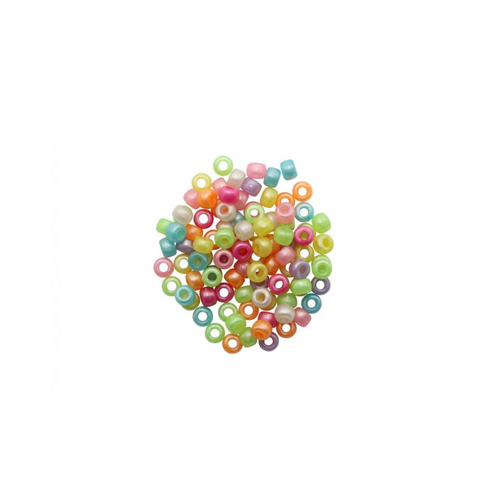 Schmuck-Perlen 6 x 9 mm 25 g Pastell