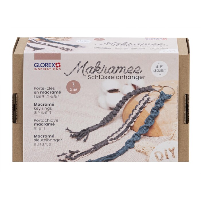 Bastel-Set Makramee Schlüsselanhänger