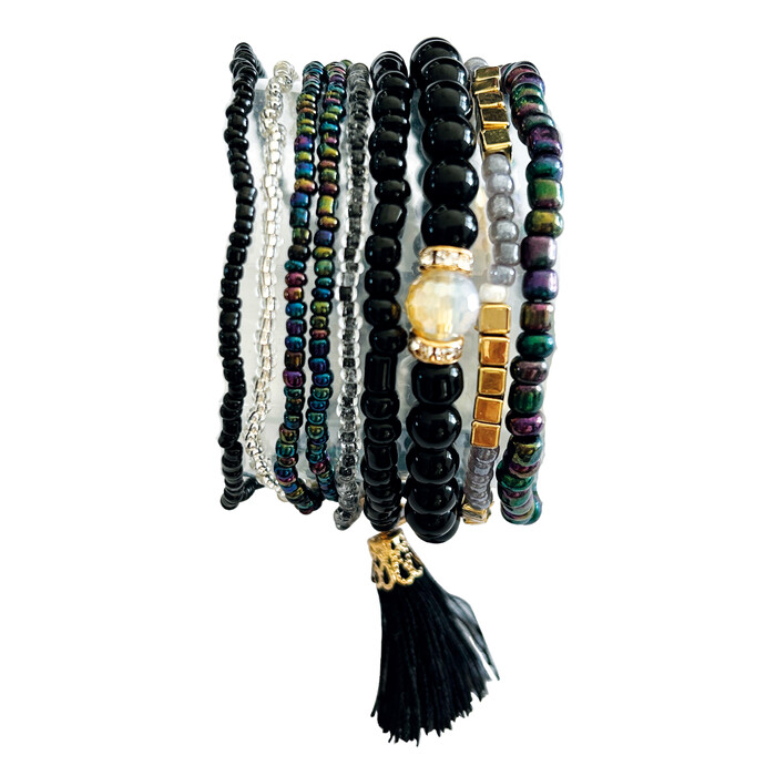 GLOREX Armband-Set schwarz