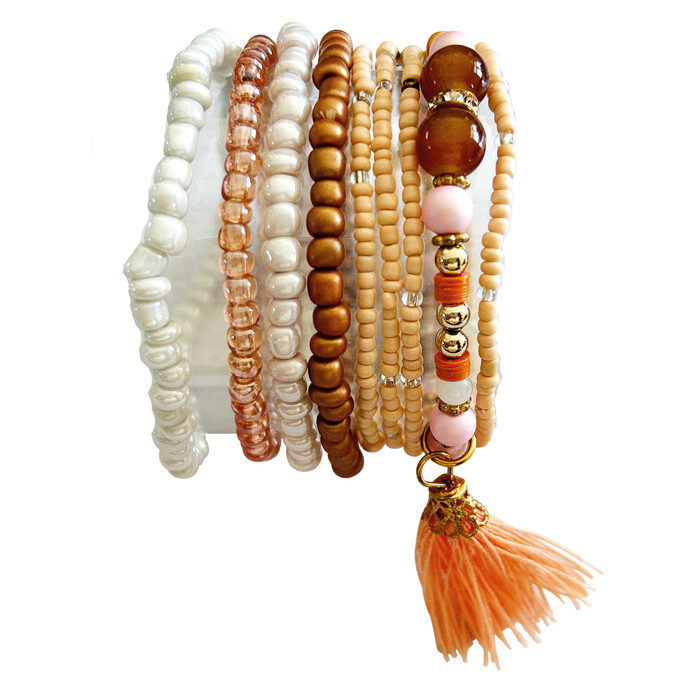 GLOREX Armband-Set sand