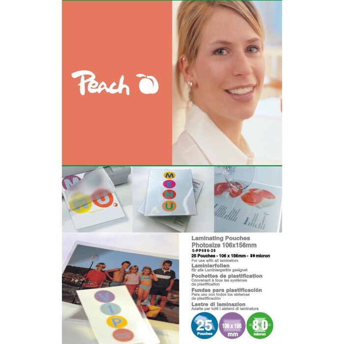Peach Transparent Laminierfolie, Laminierfolie Foto (A6, 25 Stk., 80 Μm) - Image 4