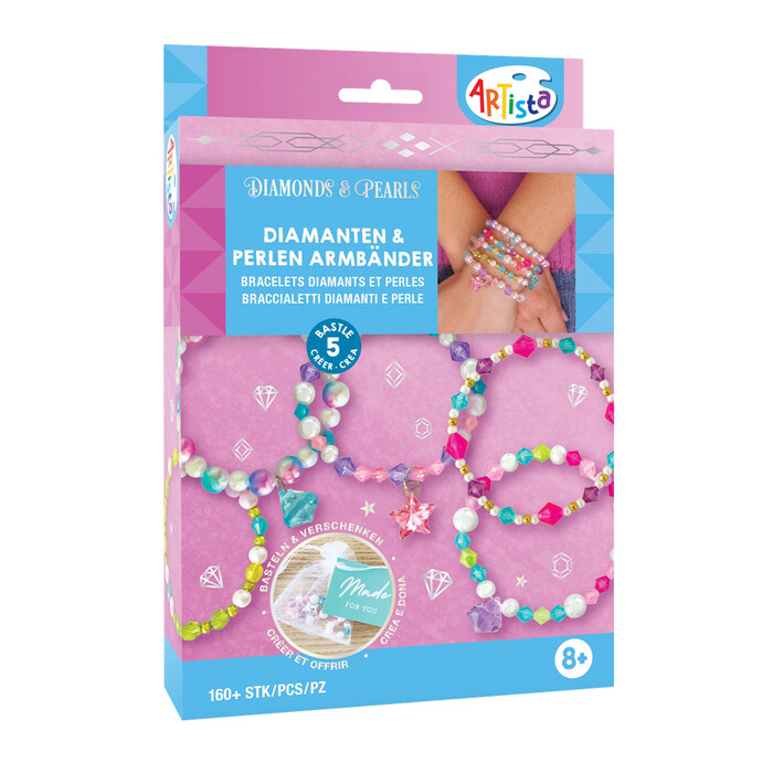 ARTISTA Bastel-Set Diamanten & Perlen Armbänder