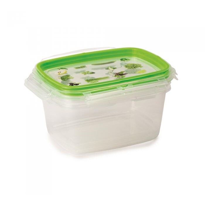 Vorratsdose SnipsLock 1,2 Liter 2 Stück transparent/grün