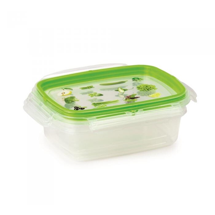 Vorratsdose SnipsLock 0,6 Liter 2 Stück transparent/grün