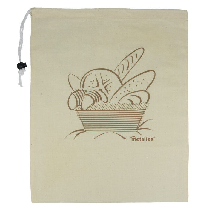 Brotbeutel aus Baumwolle 34 x 43 cm beige