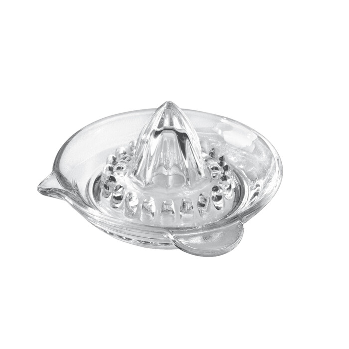 METALTEX Zitruspresse aus Glas transparent